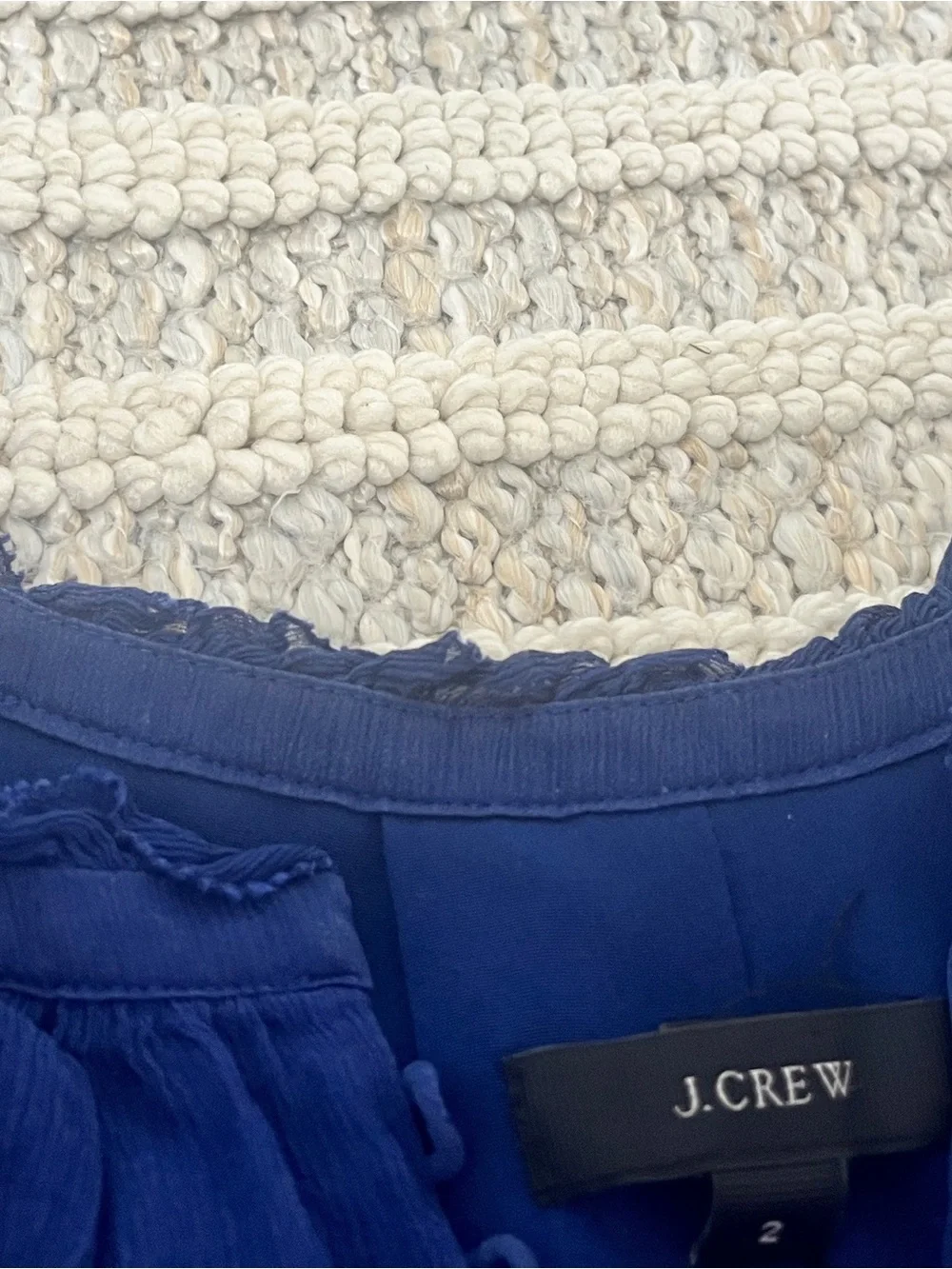 J Crew Sleeveless blouse navy size 2